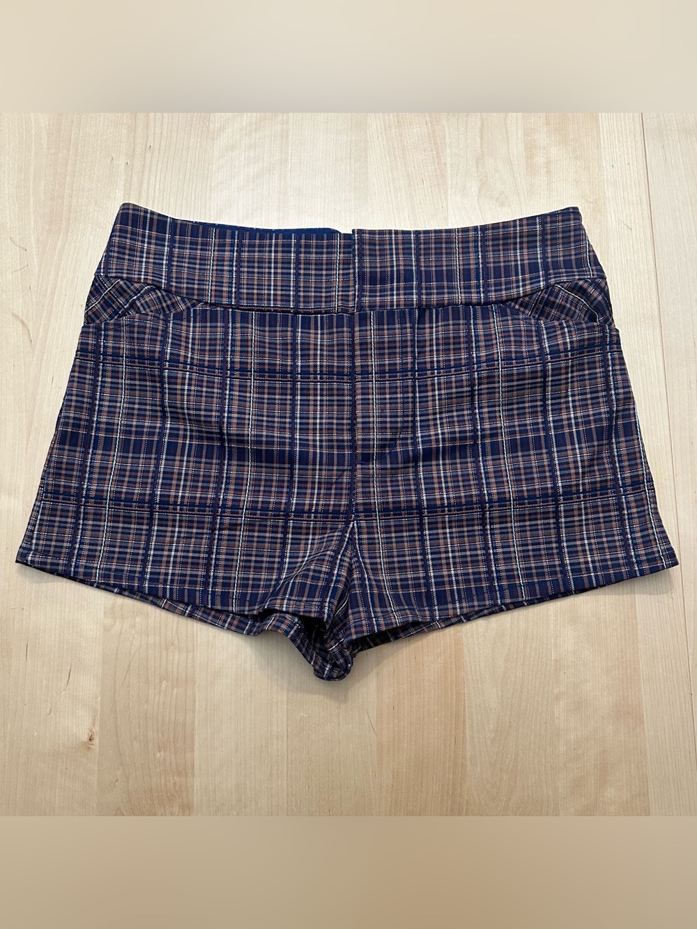 Free People Plaid Shorts 12